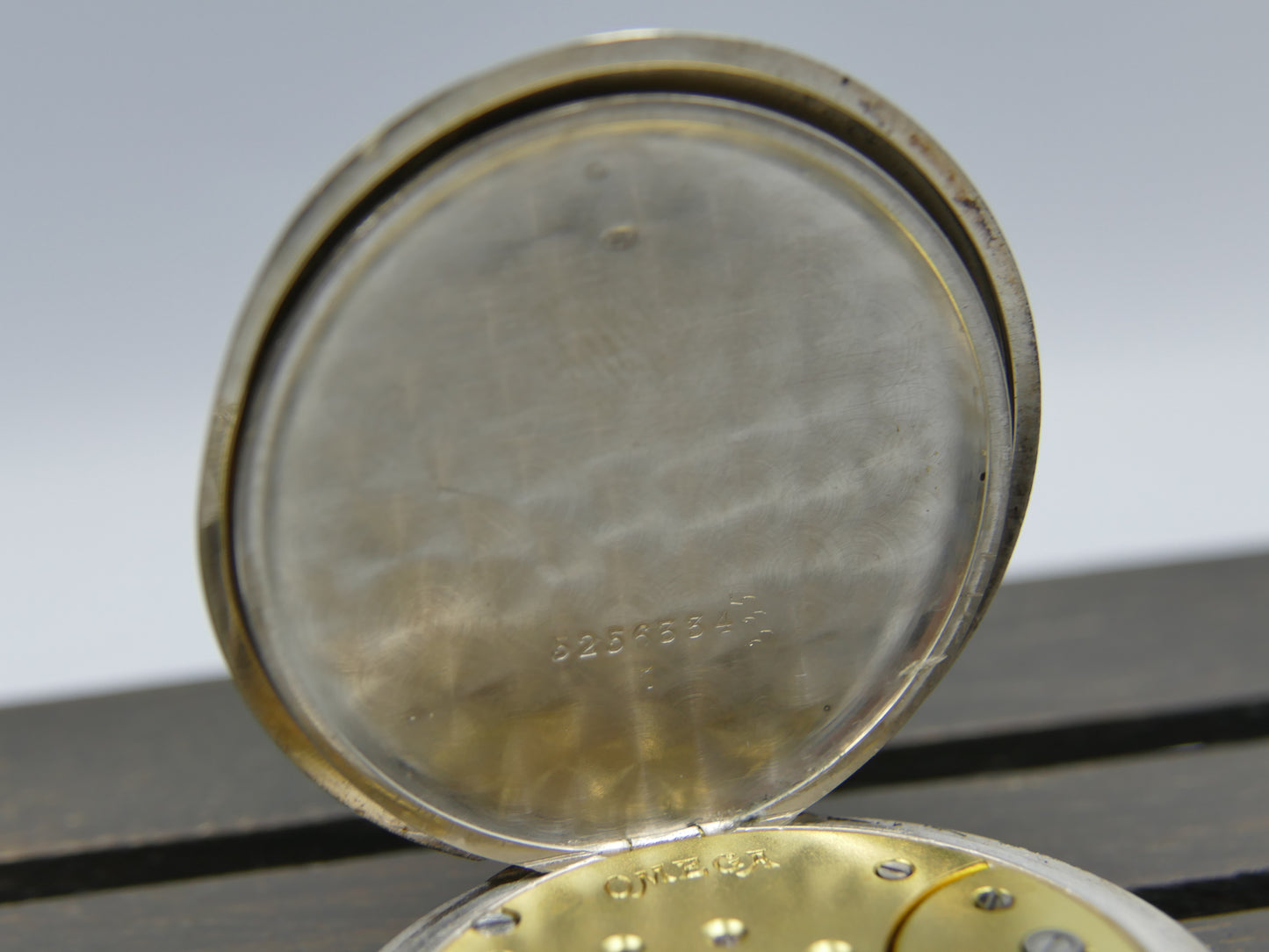 1912 vintage gousset pocket watch Omega 18’’’ L7-16p manual wind solid silver case