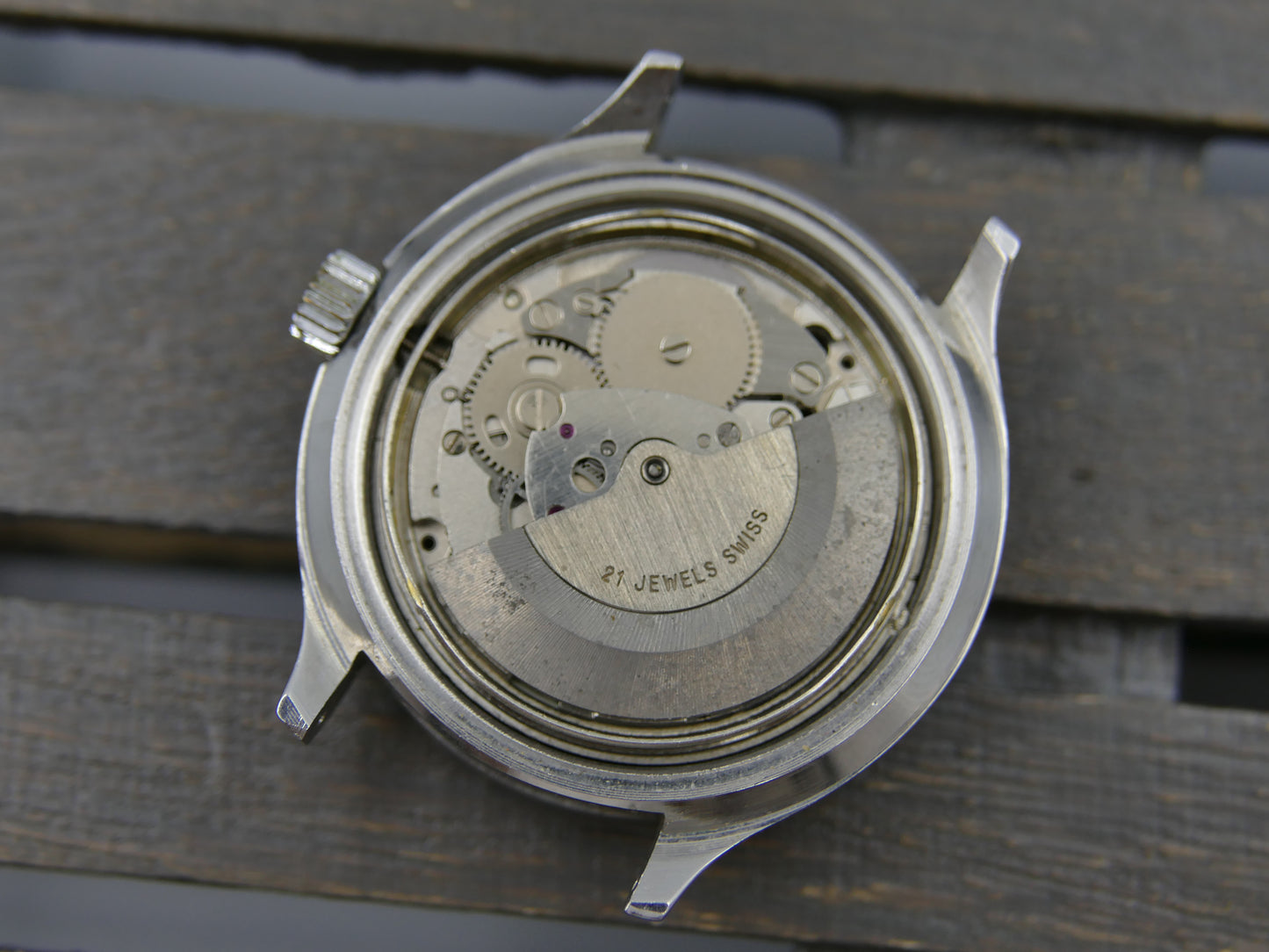 70s vintage watch mens swiss Argus precision automatic day&date AS 2066