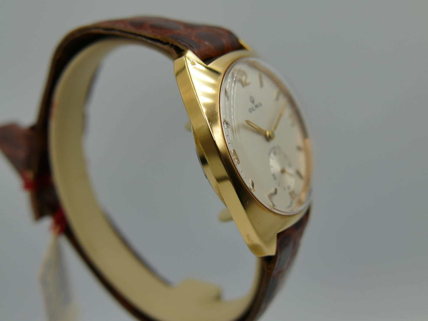 60s vintage watch mens OLMA hand wind Unitas 6323 NOS