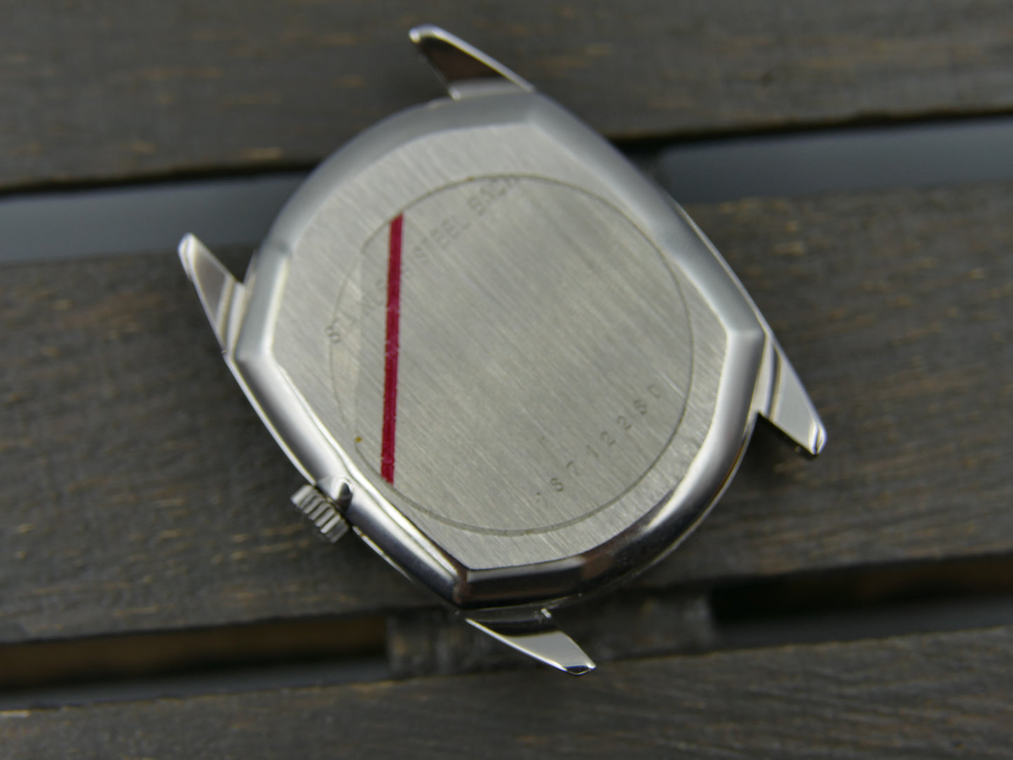 70s vintage watch mens Longines Ellipse "Diamond Pip" Black dial Ref. 1093 hand wind Cal. L847.4 mint