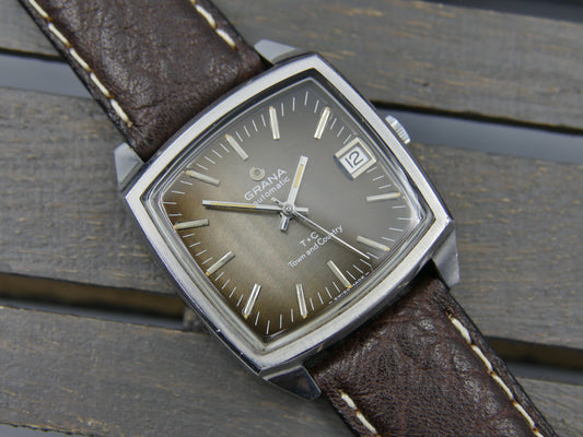 70s vintage watch mens Grana Certina T+C town and country automatic 25-651M