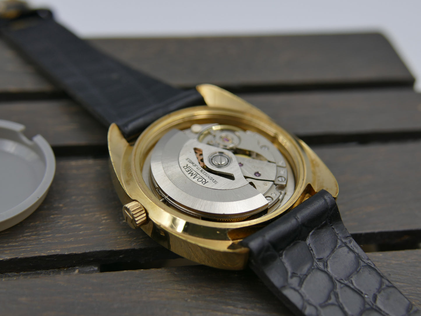 70s vintage watch mens Roamer Searock automatic MOD 522.2210.327 MINT