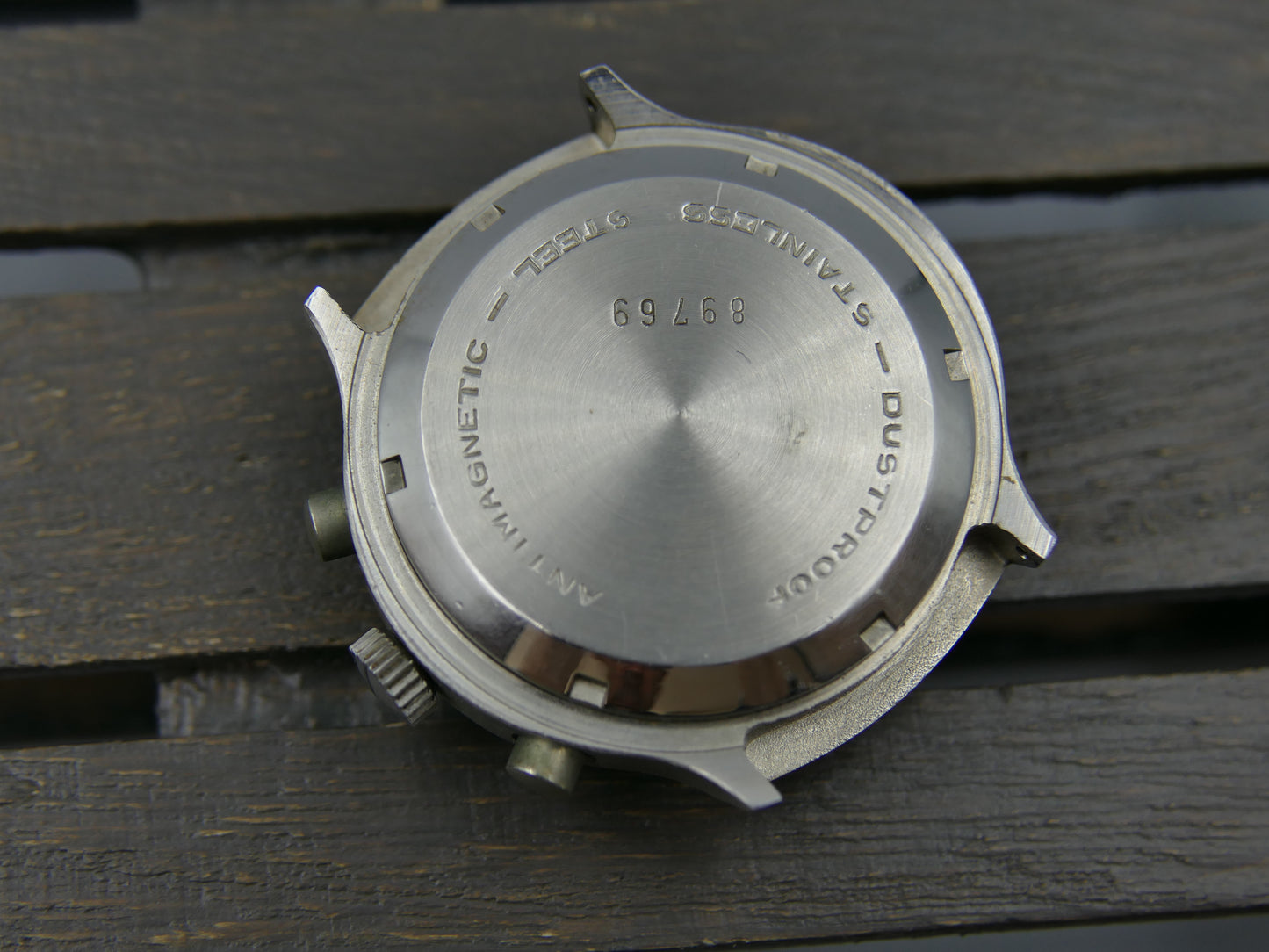 70s vintage watch mens ZAL chronograph valjoux 7734 panda