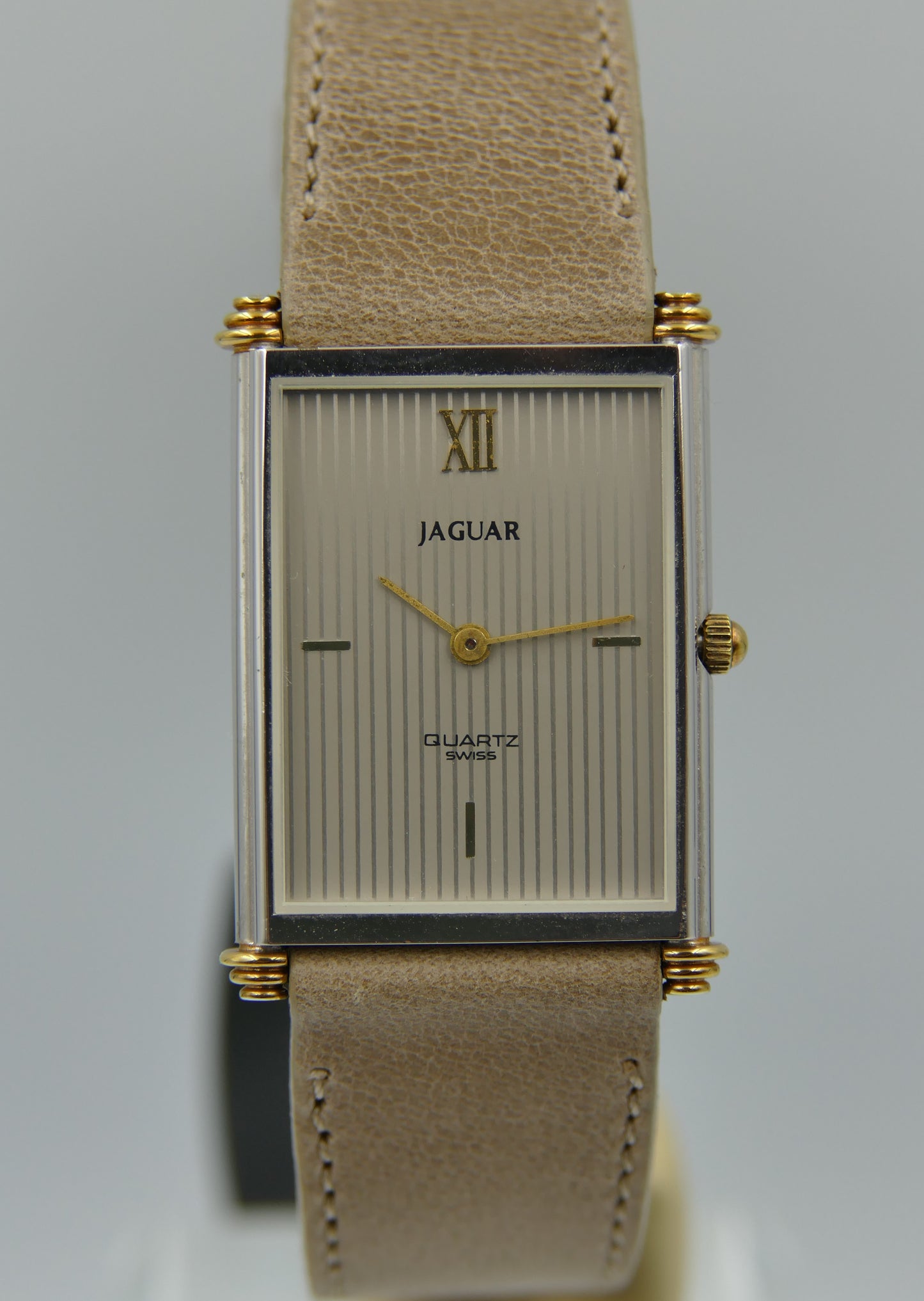 Vintage watch mens tank style Jaguar PUW 9100 NOS w/box