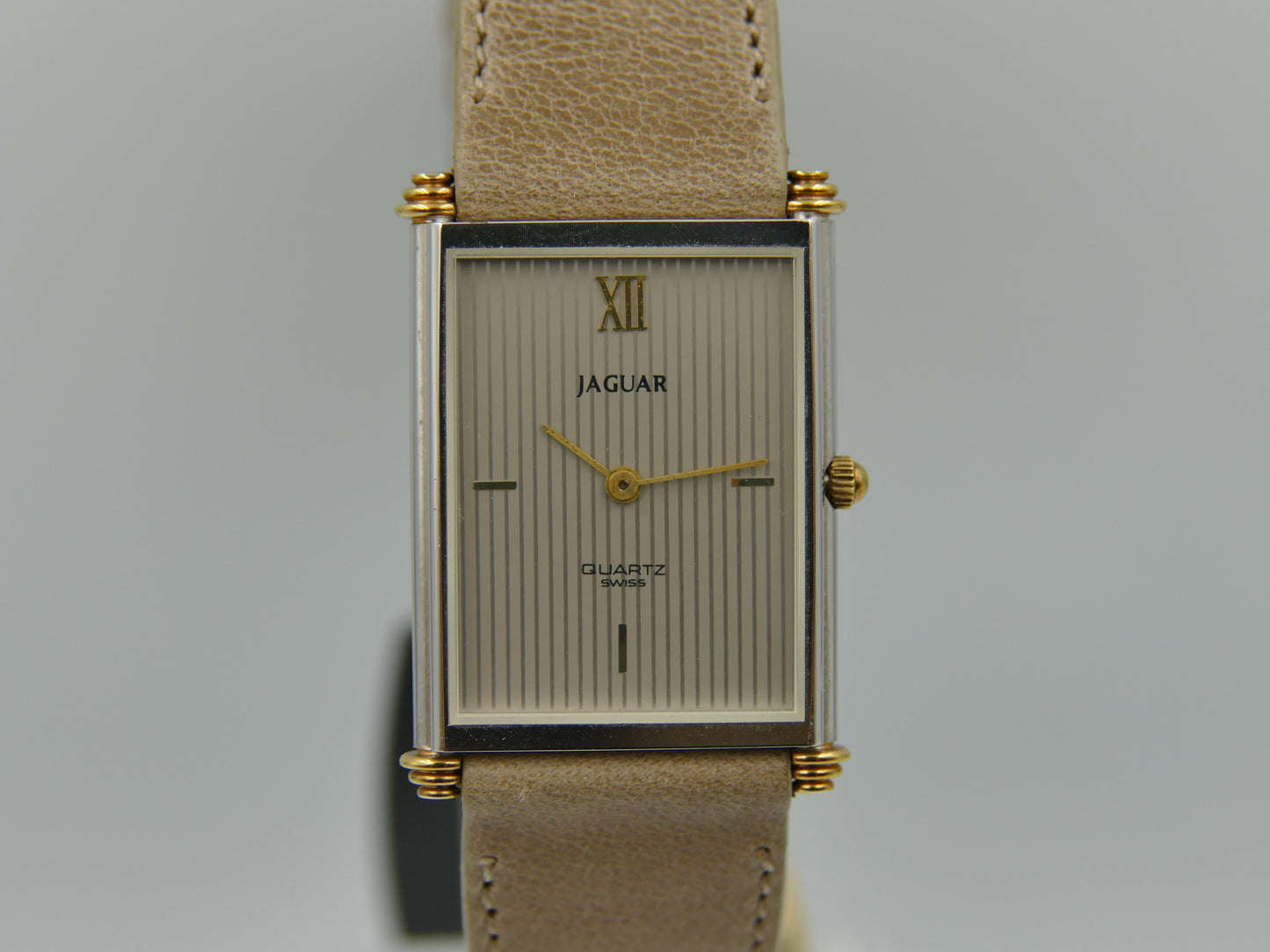 Vintage watch mens tank style Jaguar PUW 9100 NOS w/box