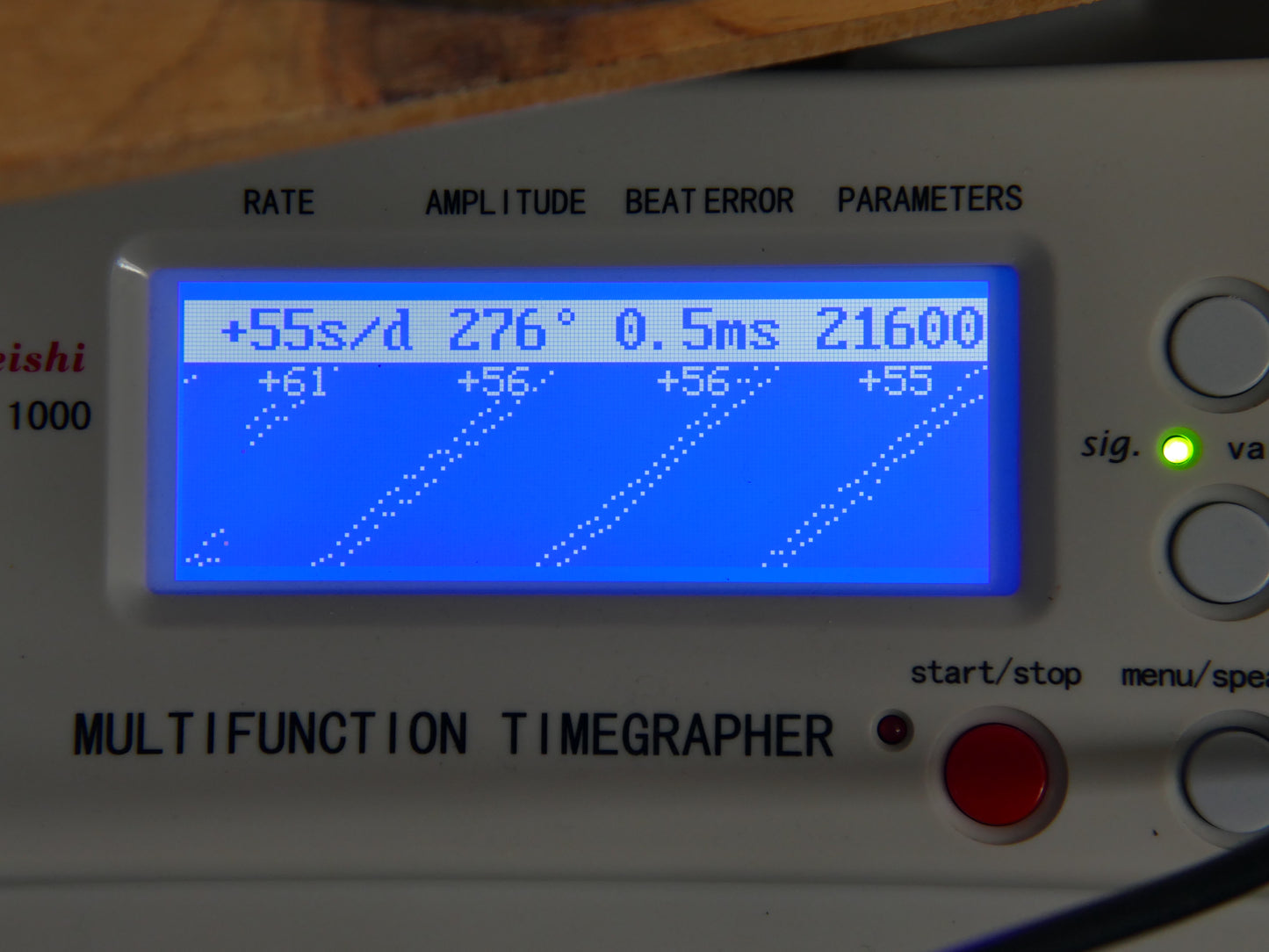 70s Vintage watch swiss Nyon Luxe (Ceinture) hand wind ST 69N marble brown NOS