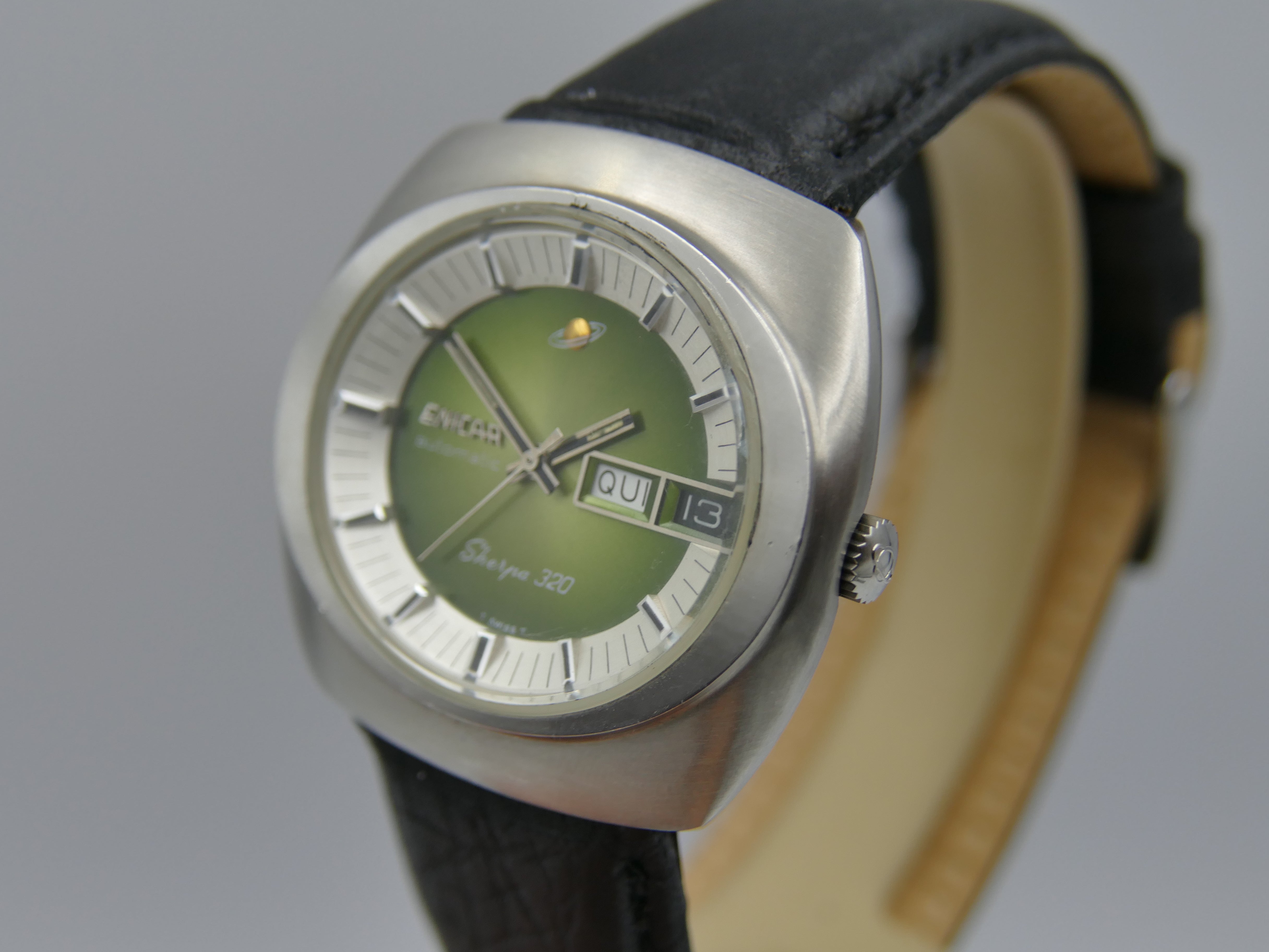 70s vintage watch NOS Enicar Sherpa 320 ref 167-10-01 automatic