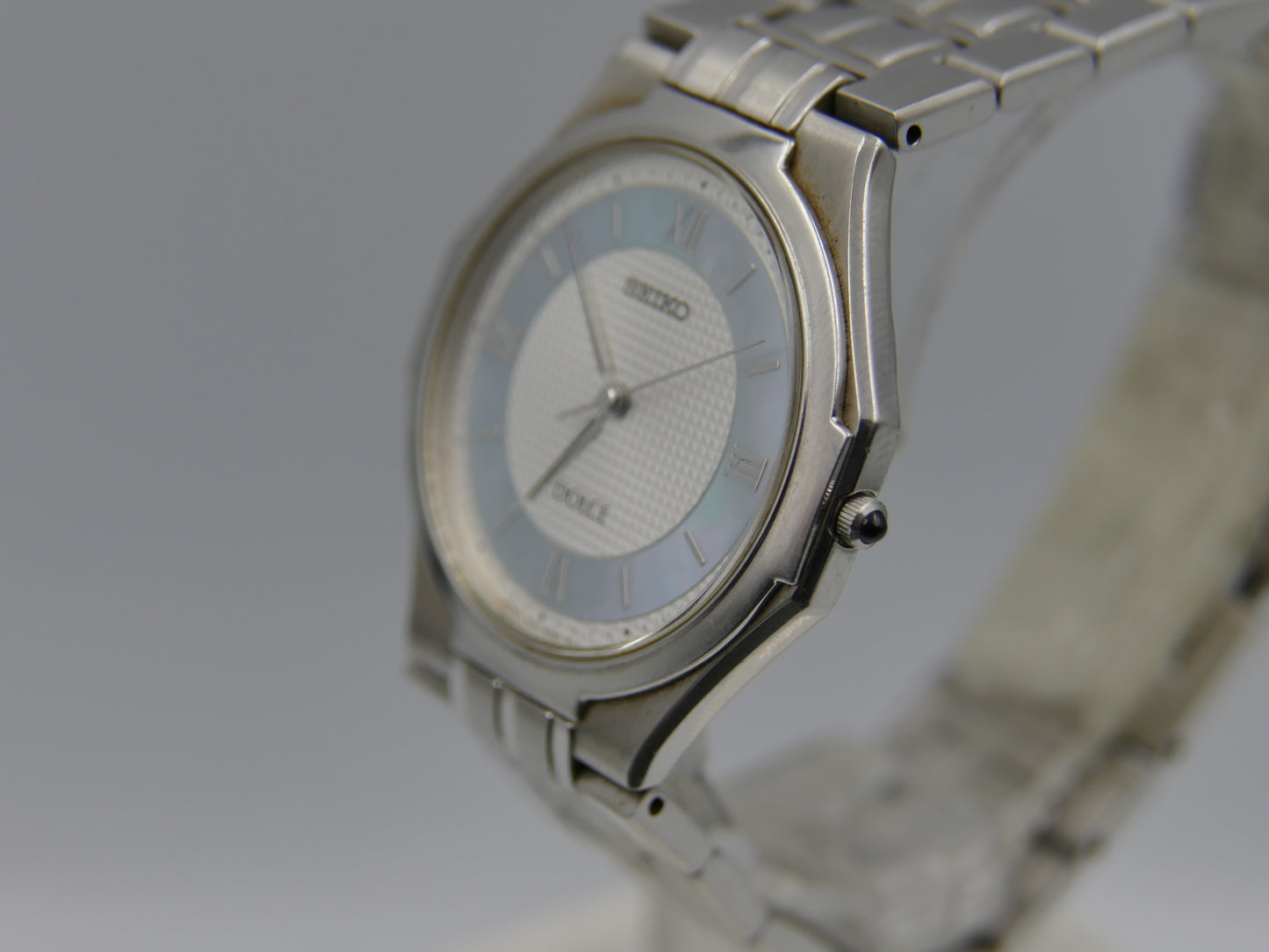 90s vintage Seiko Dolce 8j41 Tiffany Blue Mother of Pearl Nautilus genta Tapisserie Dial JPM