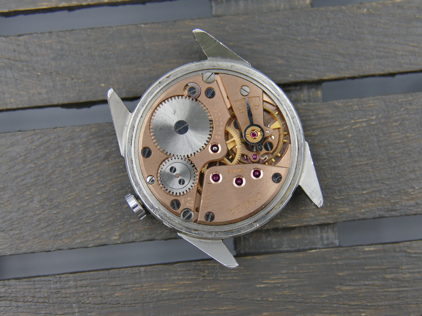 50s vintage watch mens Omega ref. 2900 -4 hand wind cal. 267 steel