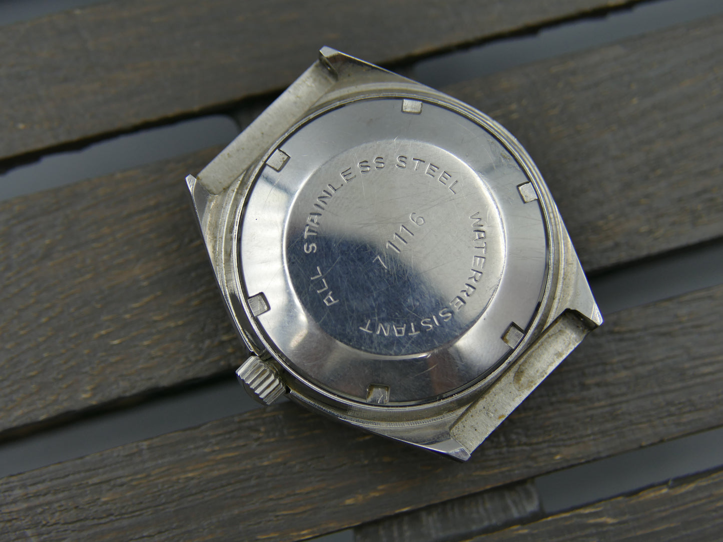 70s vintage watch mens Yema 71116 blue dial automatic FE 4612 Steel MINT