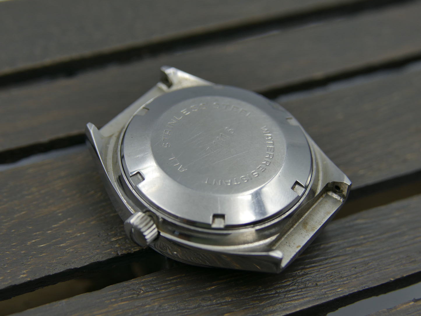 70s vintage watch mens Yema 71116 blue dial automatic FE 4612 Steel MINT