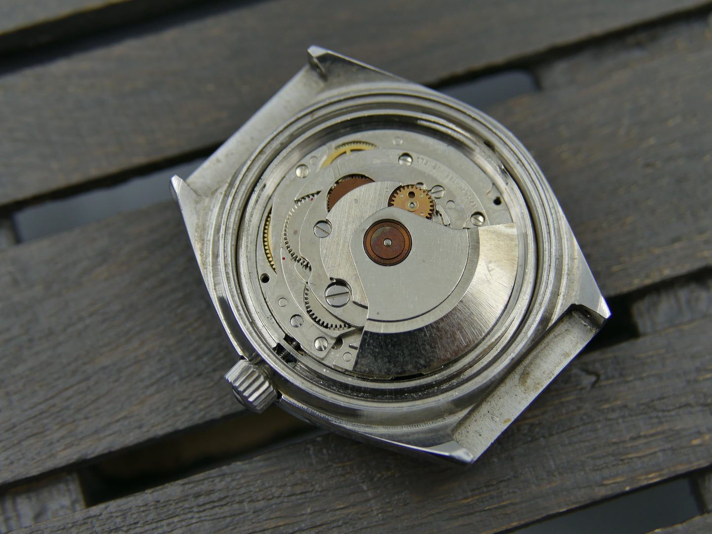 70s vintage watch mens Yema 71116 blue dial automatic FE 4612 Steel MINT