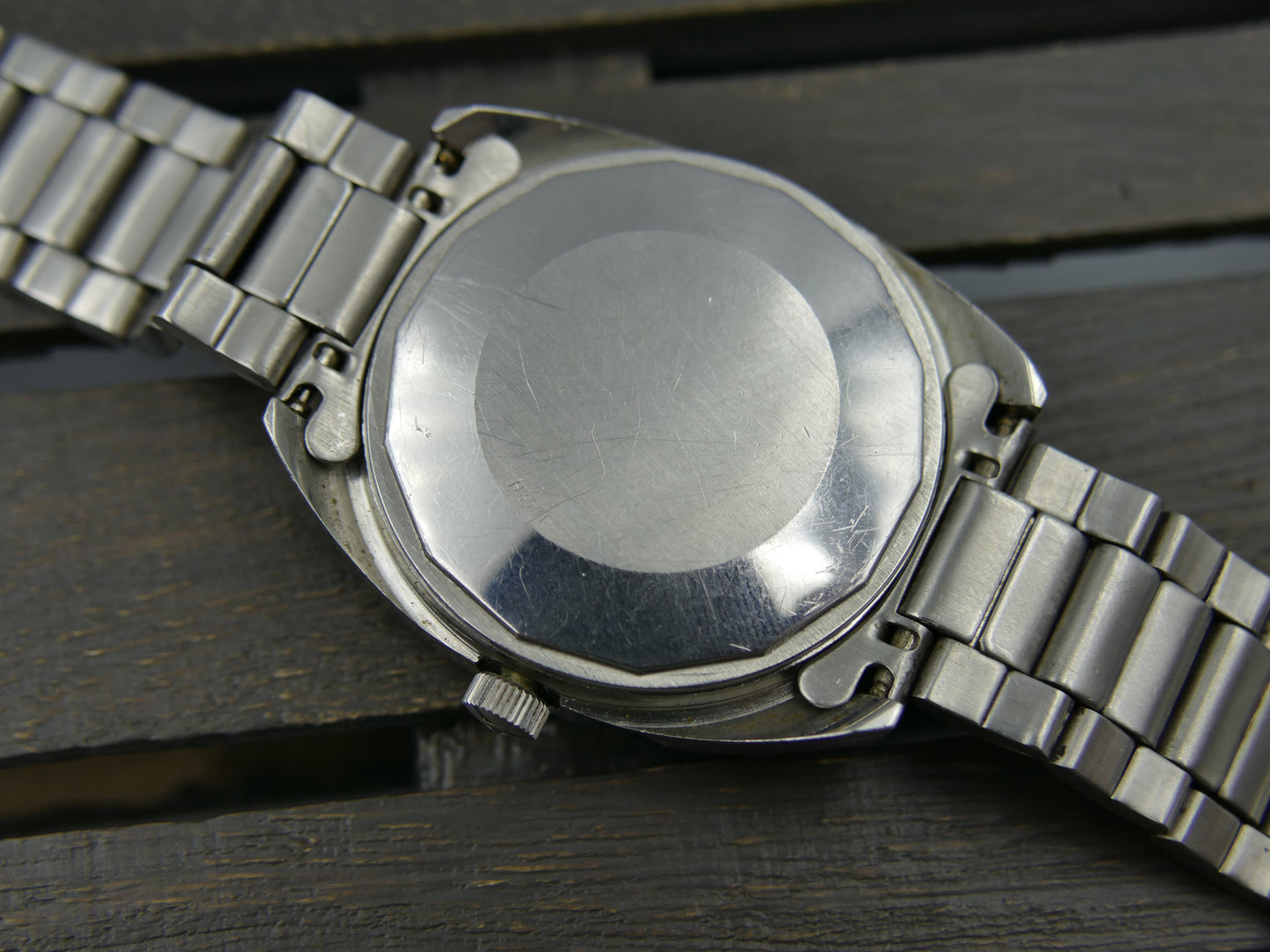 70s vintage watch mens Tissot seastar ref 44807 -2X automatic 2481 blue dial