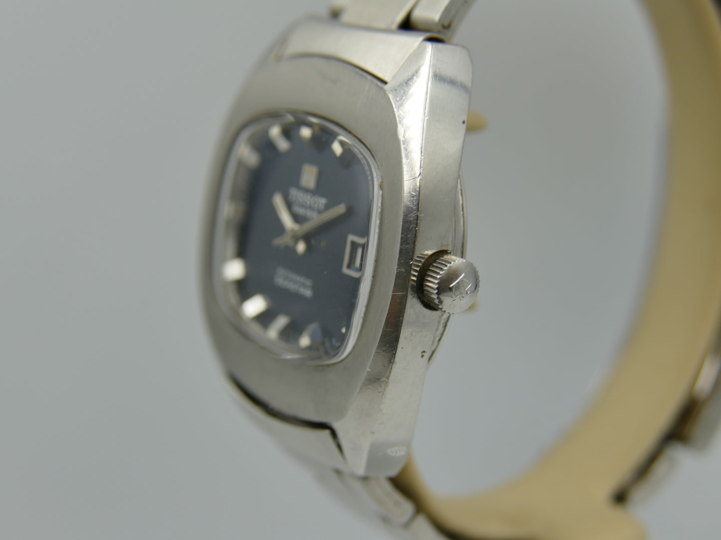 70s vintage watch mens Tissot seastar ref 44807 -2X automatic 2481 blue dial