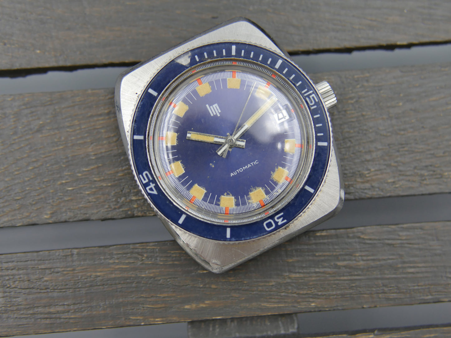 Lip ref 573.61.039.0 automatic serviced vintage plongee diver 70s