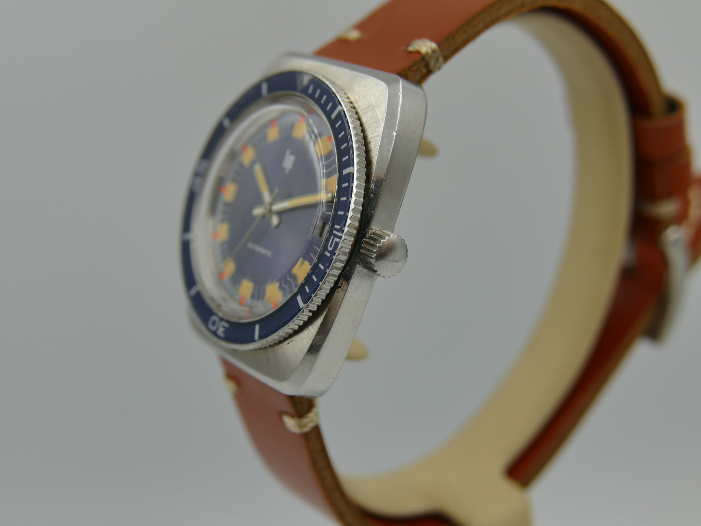 Lip ref 573.61.039.0 automatic serviced vintage plongee diver 70s