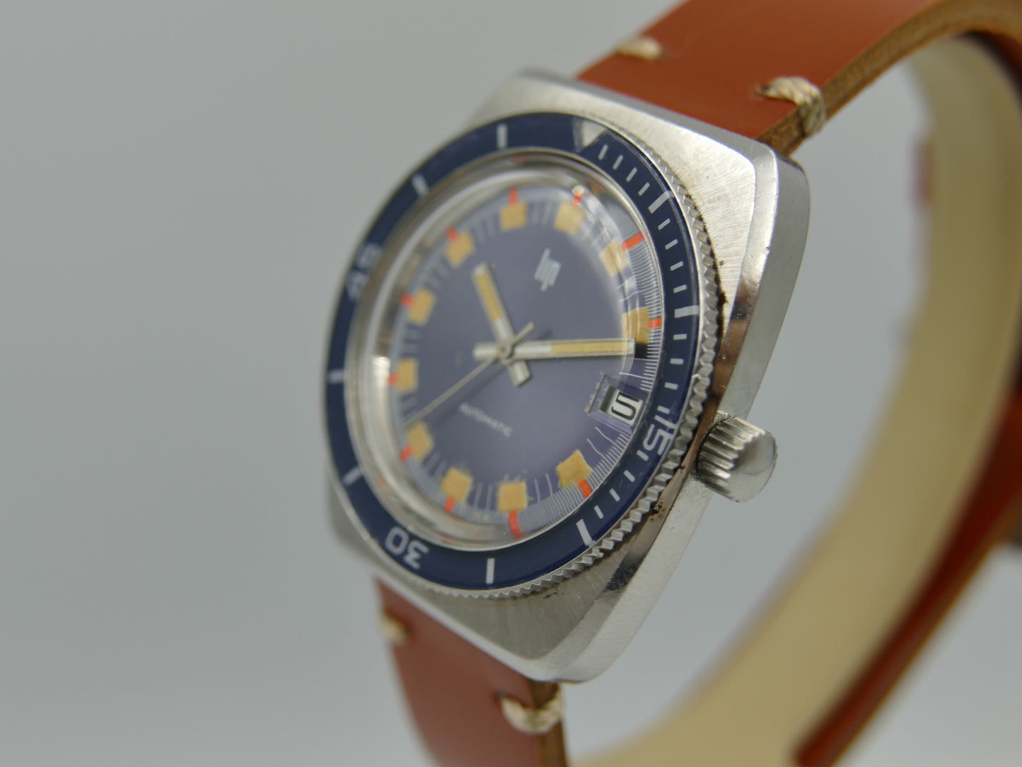 Lip ref 573.61.039.0 automatic serviced vintage plongee diver 70s