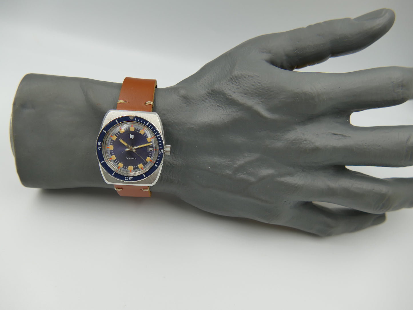 Lip ref 573.61.039.0 automatic serviced vintage plongee diver 70s