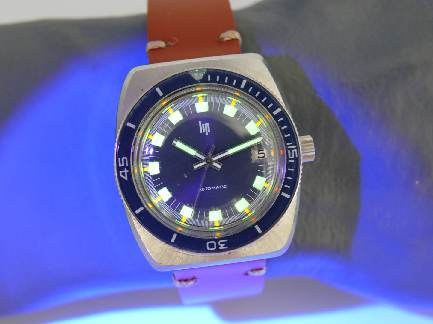 Lip ref 573.61.039.0 automatic serviced vintage plongee diver 70s