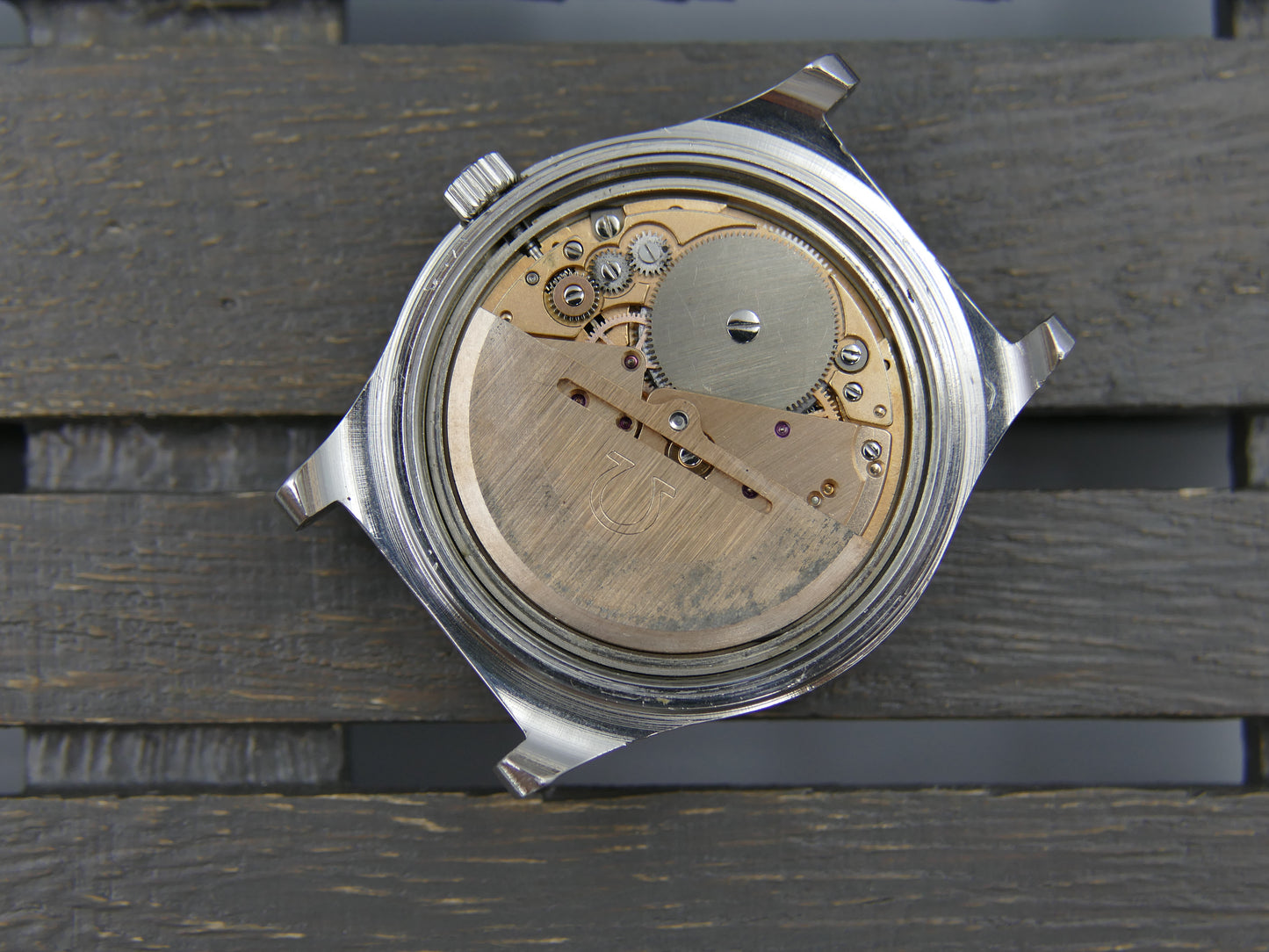 70s vintage watch mens Omega geneve ref 166.0169 automatic cal. 1022 steel 36mm blue