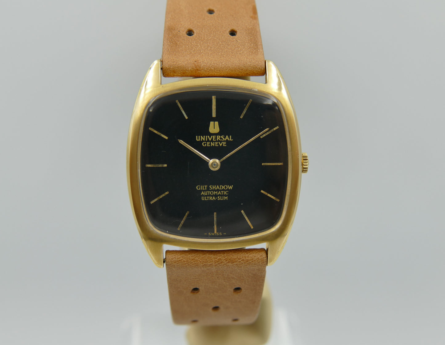 70s vintage watch mens Universal Geneve Gilt Shadow ref 566105 Automatic 2-66 Microrotor Ultra Slim