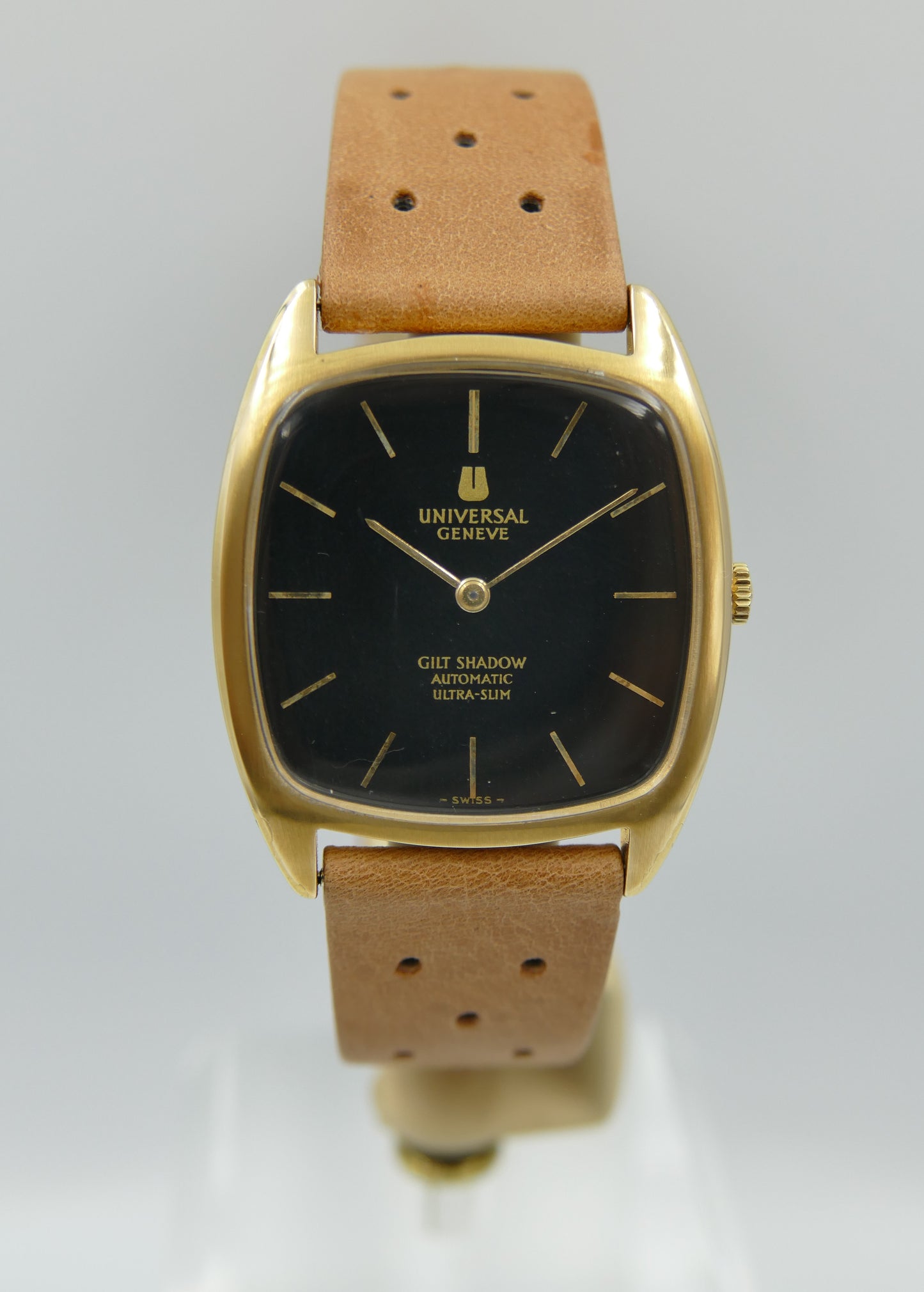 70s vintage watch mens Universal Geneve Gilt Shadow ref 566105 Automatic 2-66 Microrotor Ultra Slim