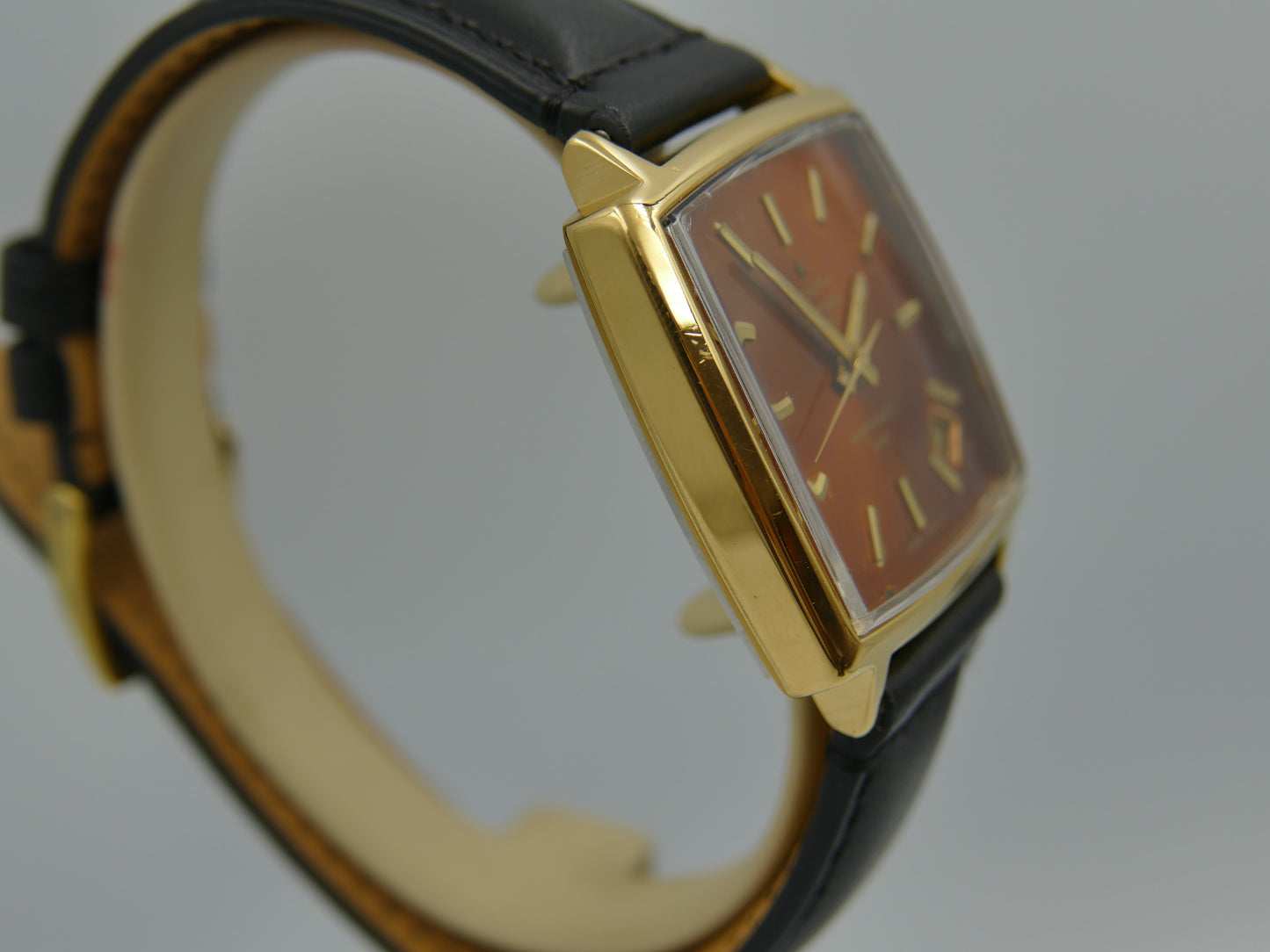 70s vintage watch mens Zenith respirator Luxe automatic 2562 tropical dial serviced