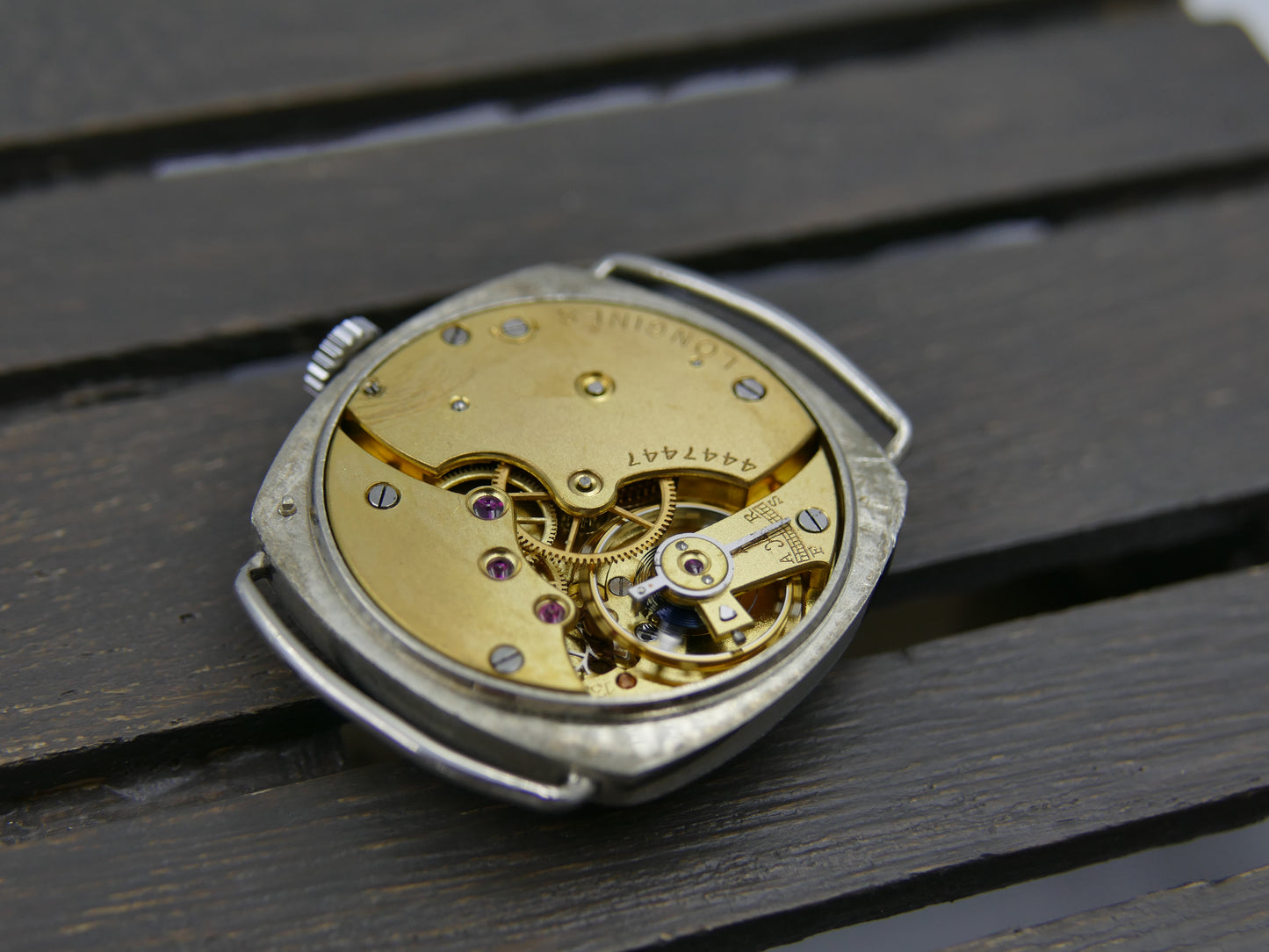 20s vintage watch mens Longines trench military hand wind 13.34 tropical dial serviced