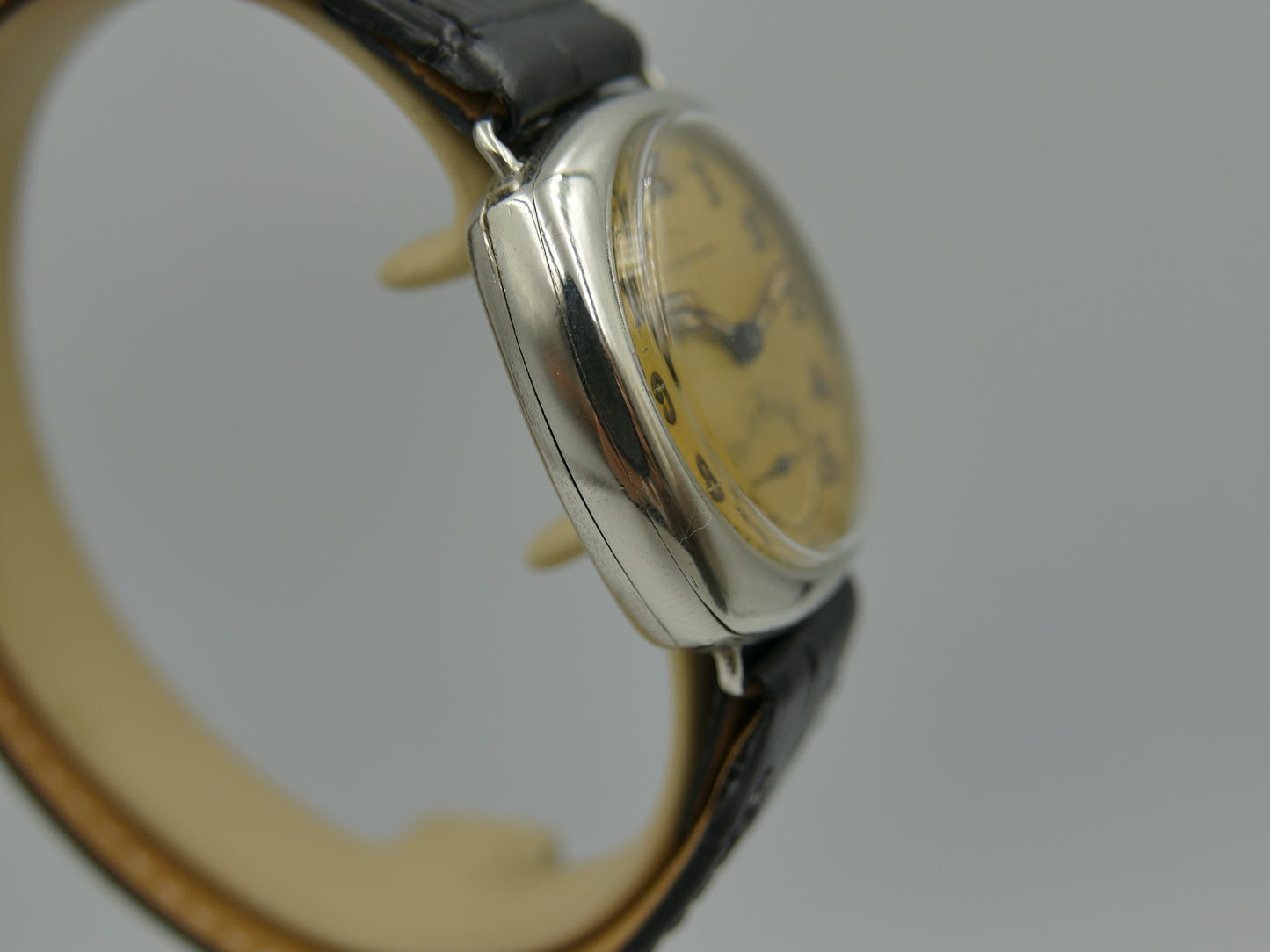 20s vintage watch mens Longines trench military hand wind 13.34 tropical dial serviced