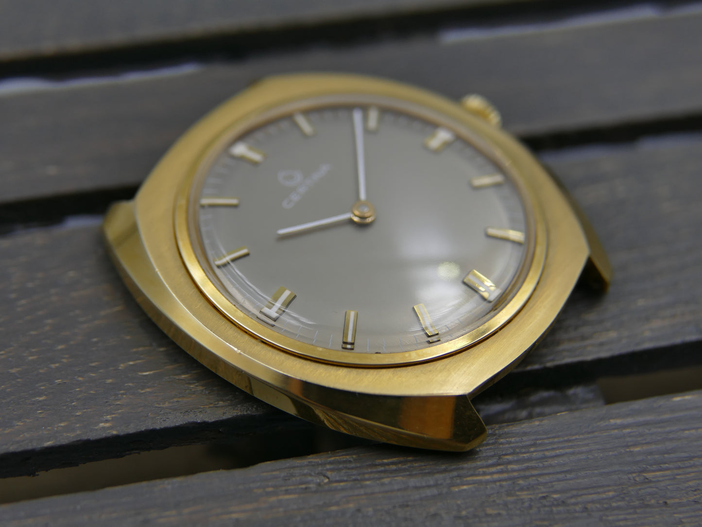 Certina oversize ref. 860.3510.25 hand wind 28-10 gold pl Thin vintage 60s