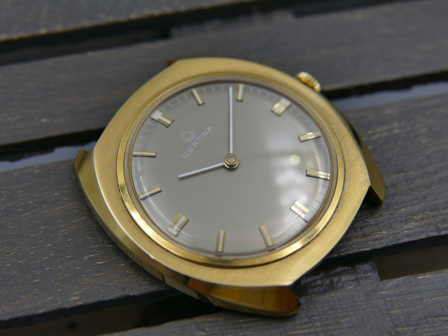 Certina oversize ref. 860.3510.25 hand wind 28-10 gold pl Thin vintage 60s