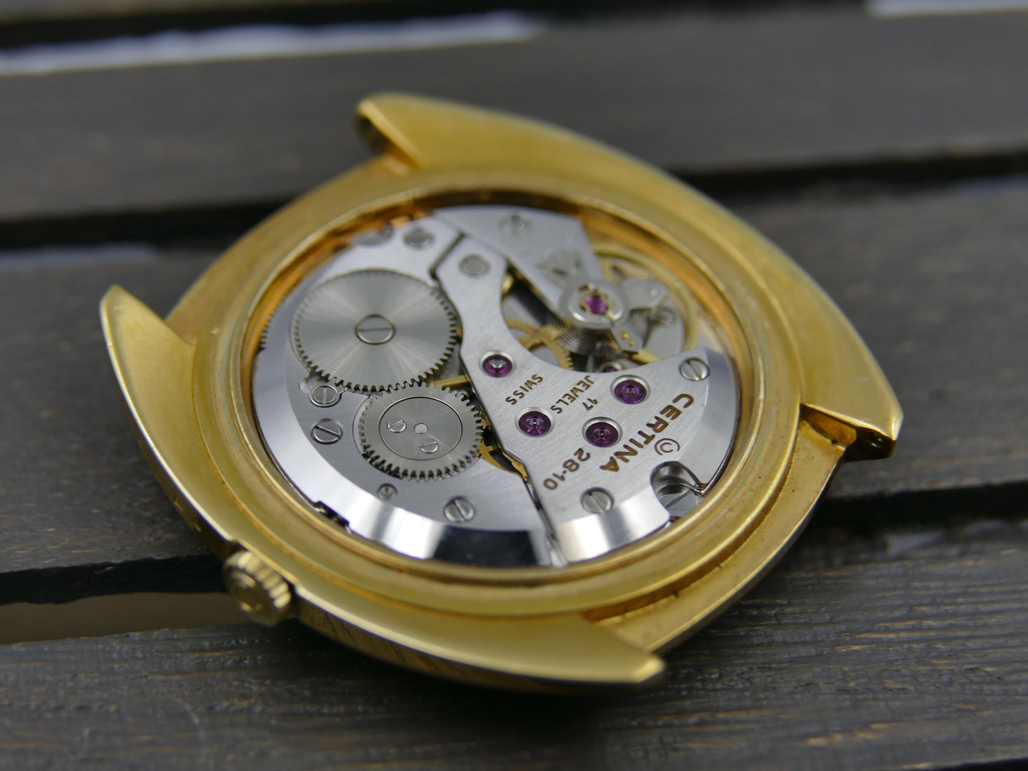 Certina oversize ref. 860.3510.25 hand wind 28-10 gold pl Thin vintage 60s