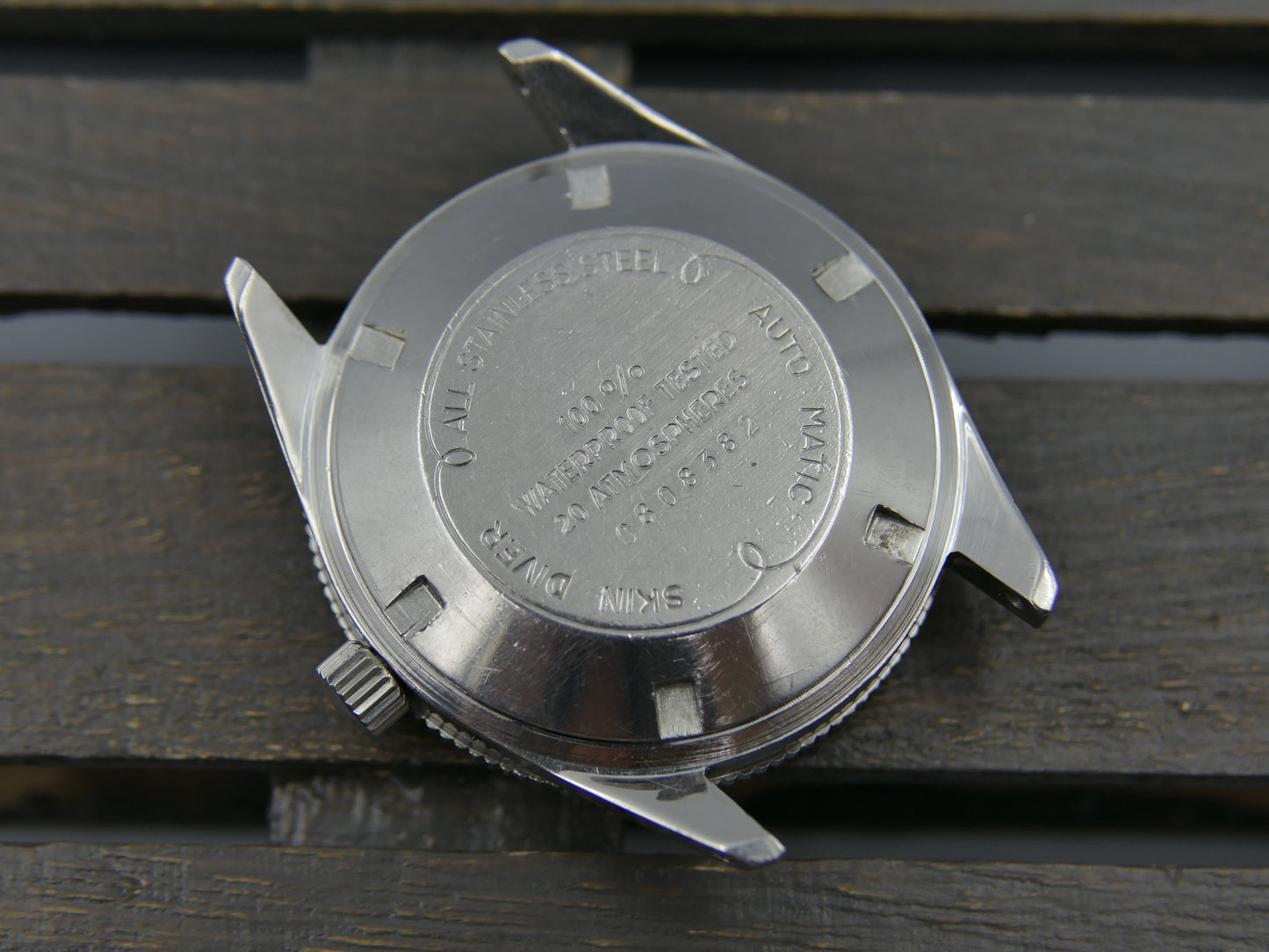 60s vintage watch mens Yema 660 feet SKIN DIVER ref. 8755 Steel Pre superman 37mm