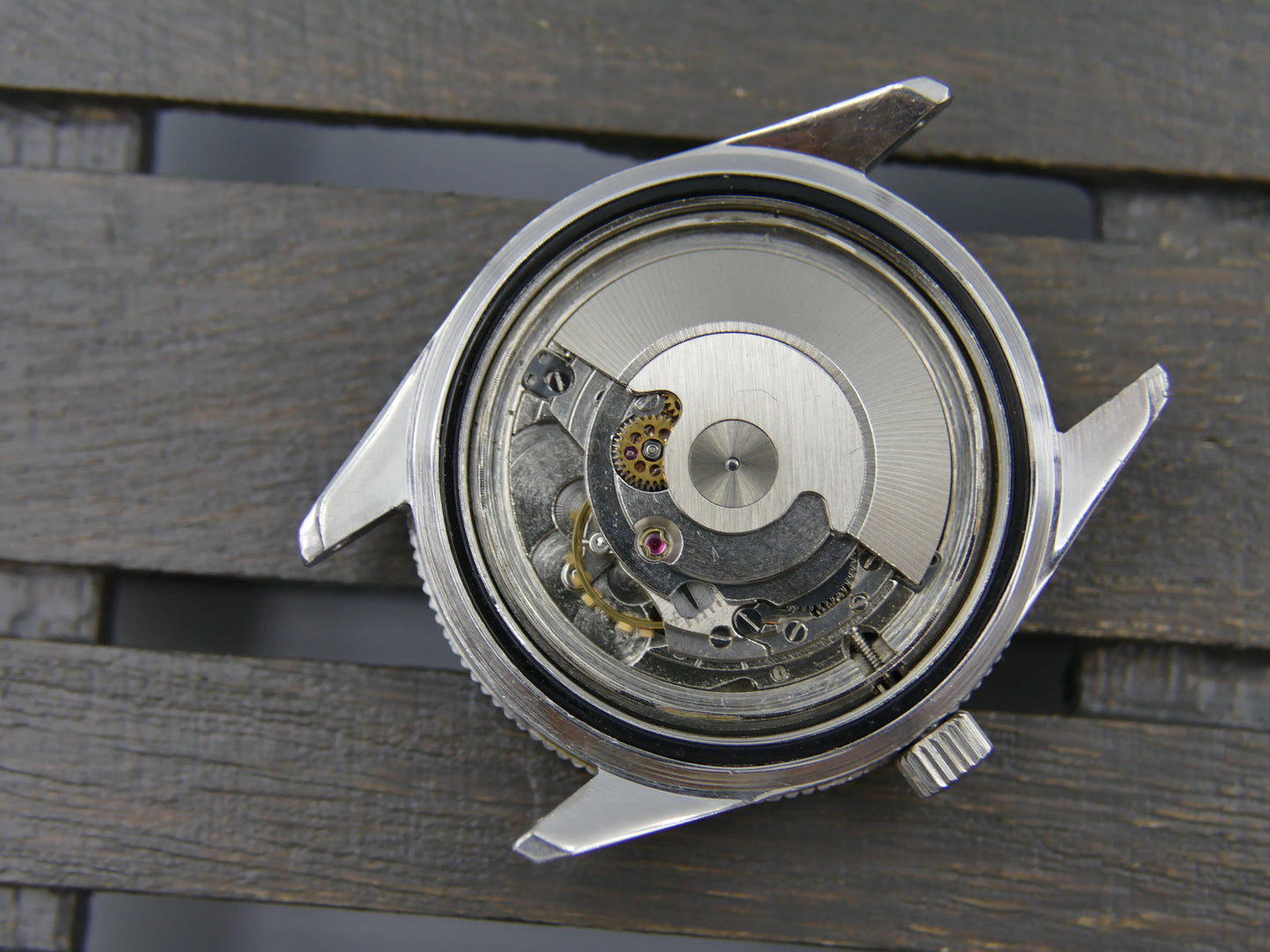 60s vintage watch mens Yema 660 feet SKIN DIVER ref. 8755 Steel Pre superman 37mm