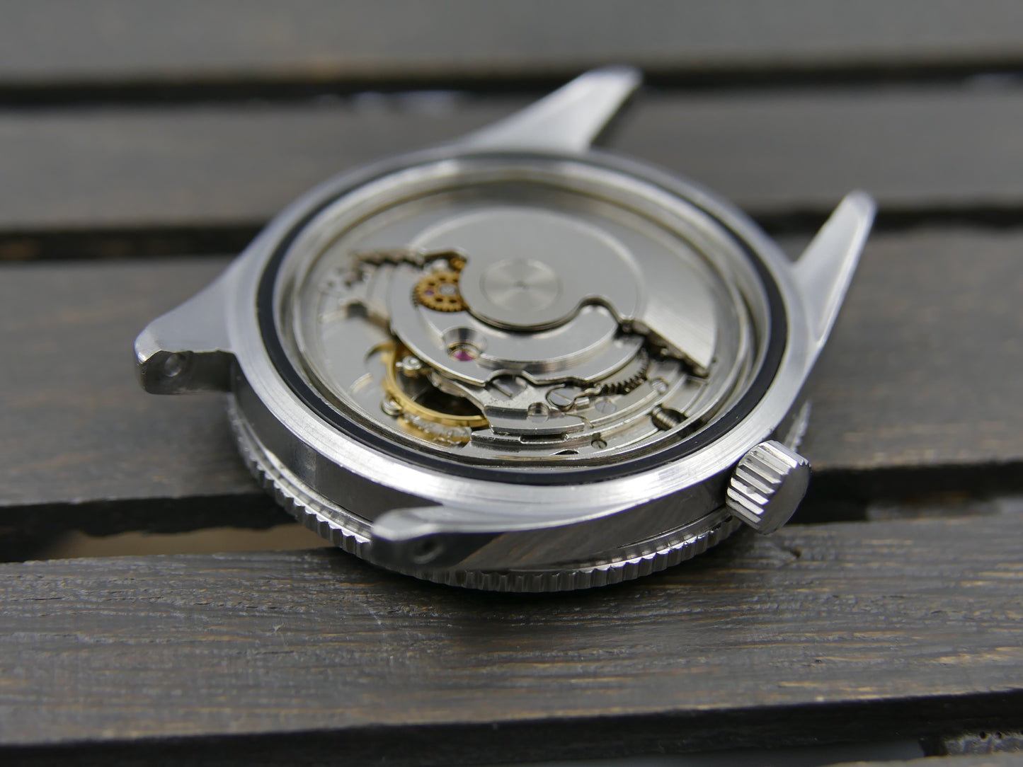 60s vintage watch mens Yema 660 feet SKIN DIVER ref. 8755 Steel Pre superman 37mm