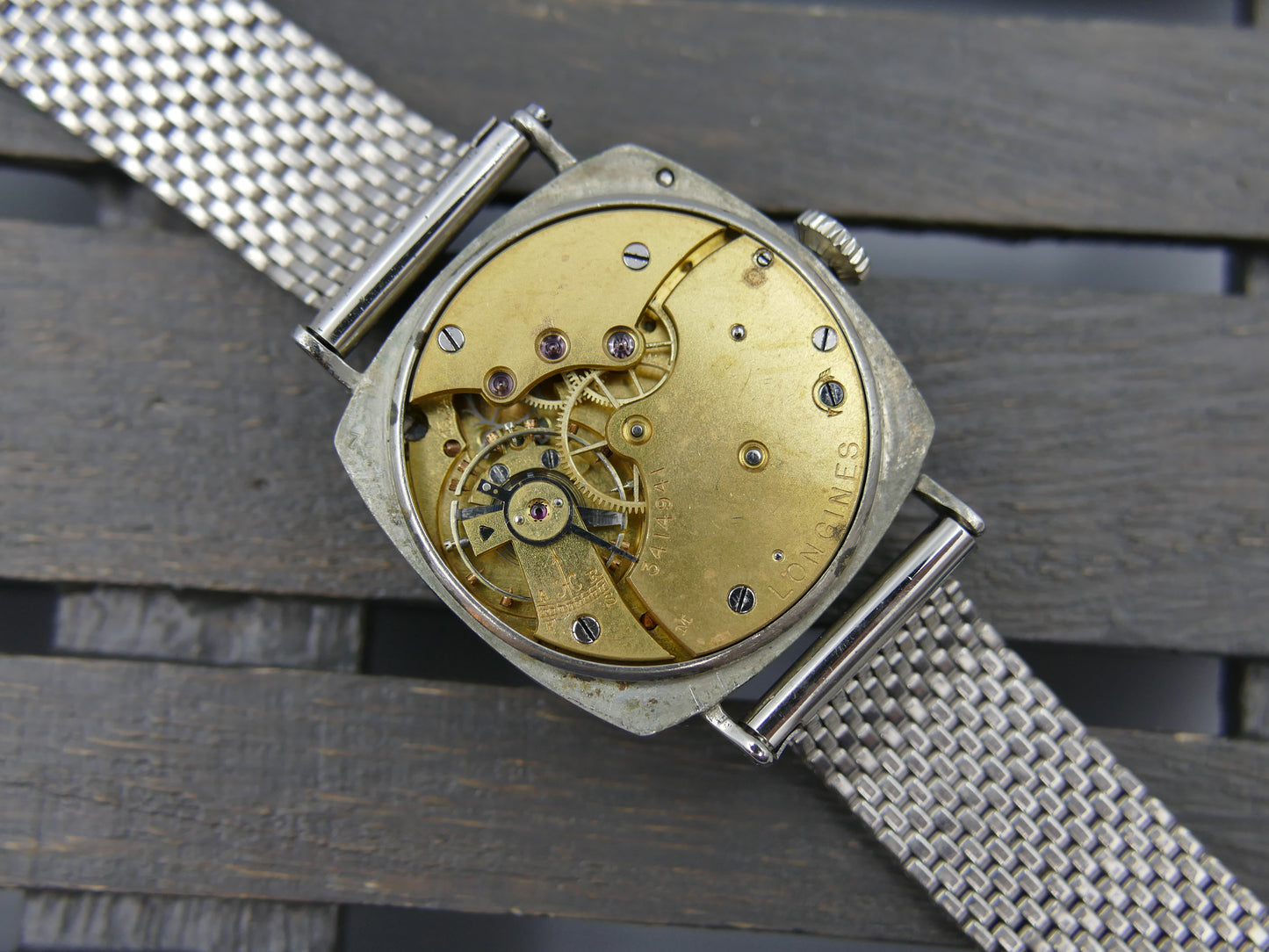 10s vintage watch mens Longines trench military WW1 13.34 serviced