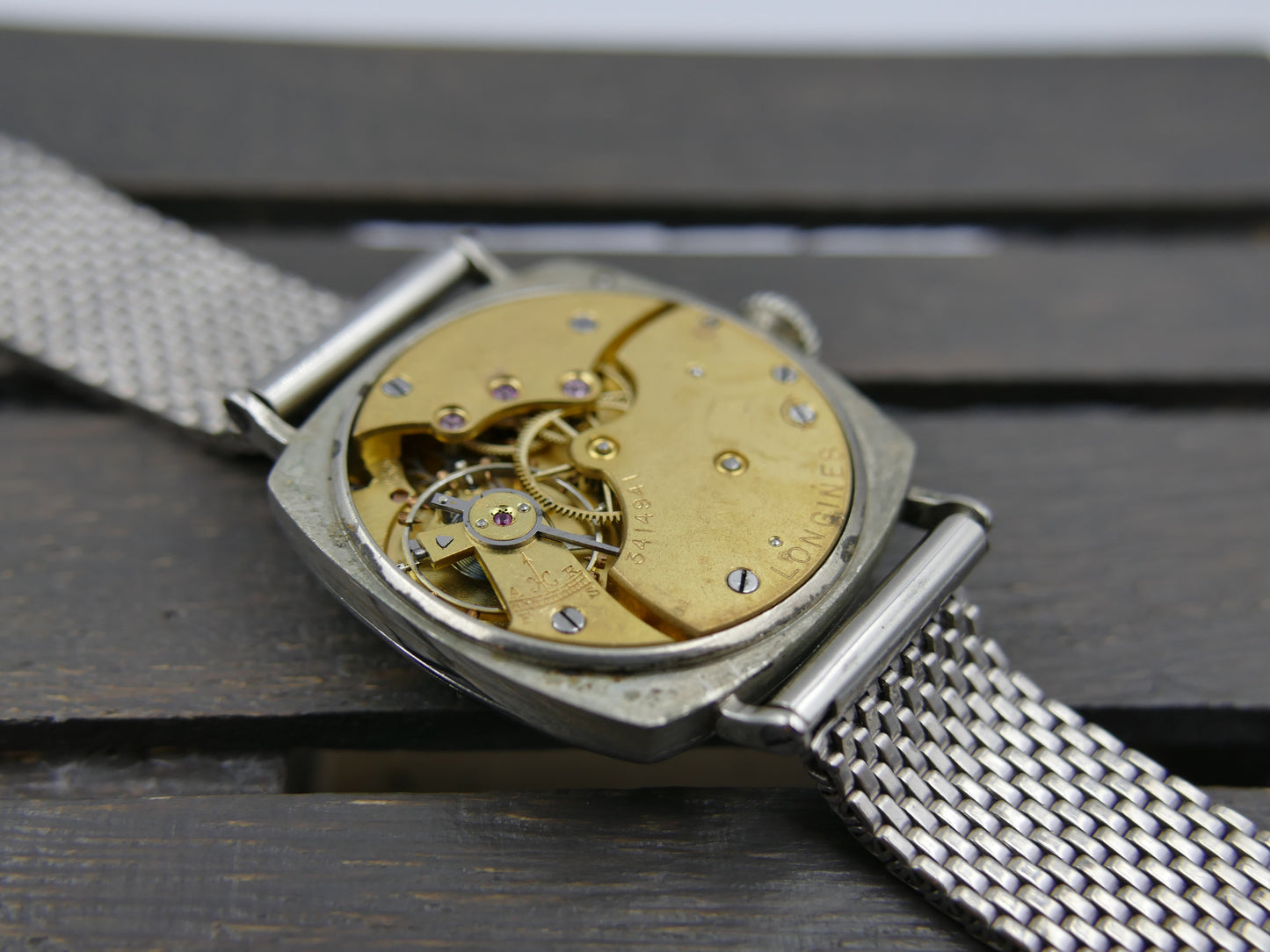 10s vintage watch mens Longines trench military WW1 13.34 serviced