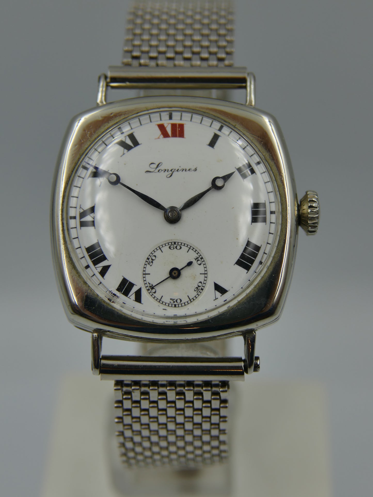 10s vintage watch mens Longines trench military WW1 13.34 serviced