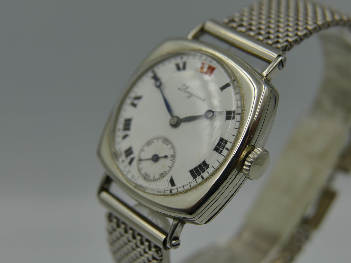 10s vintage watch mens Longines trench military WW1 13.34 serviced