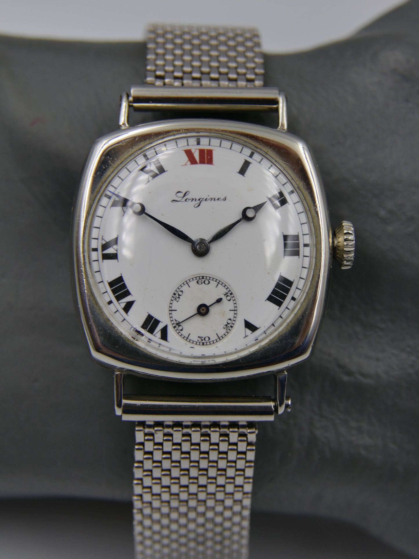 10s vintage watch mens Longines trench military WW1 13.34 serviced