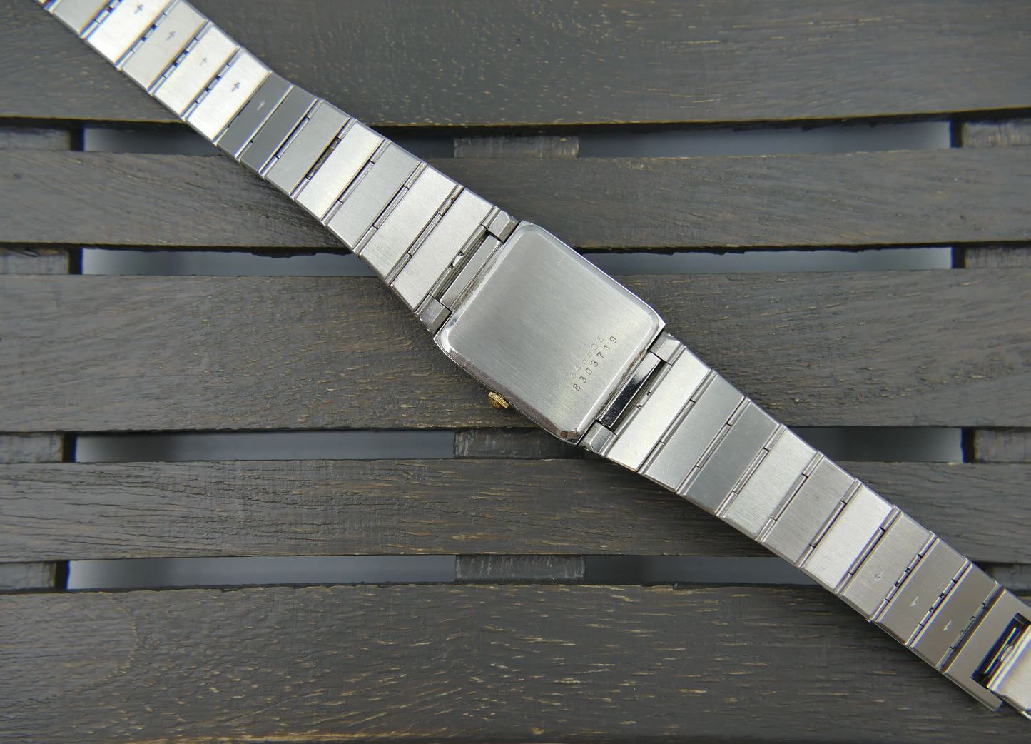 80s vintage watch Universal Geneve Excellence ref 645.505 18k Gold Plated Tank
