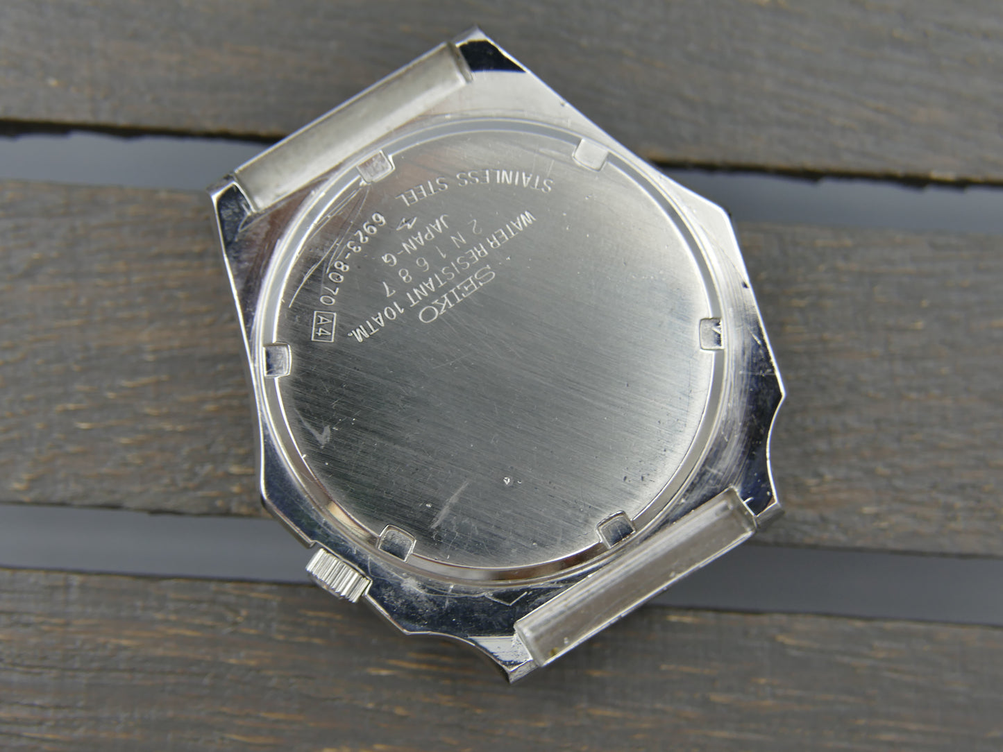 80s vintage watch Seiko SQ 100 Octagonal Case genta Ref. 6923-8070 serviced