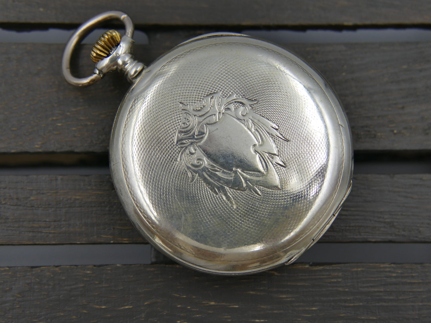 10s vintage gousset pocket watch Fenianos Silver 0.800 Swiss Made Railway Edition