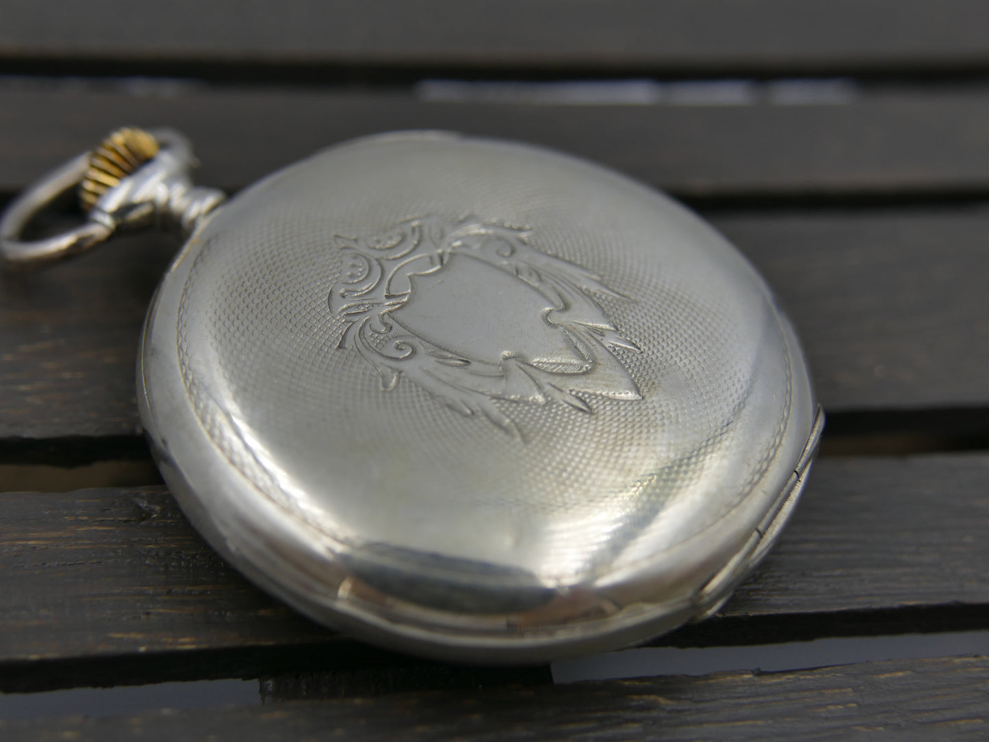 10s vintage gousset pocket watch Fenianos Silver 0.800 Swiss Made Railway Edition