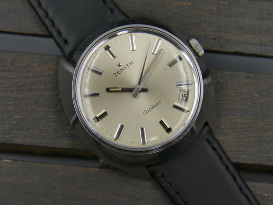 70s vintage watch mens Zenith Captain 2552C Turtle