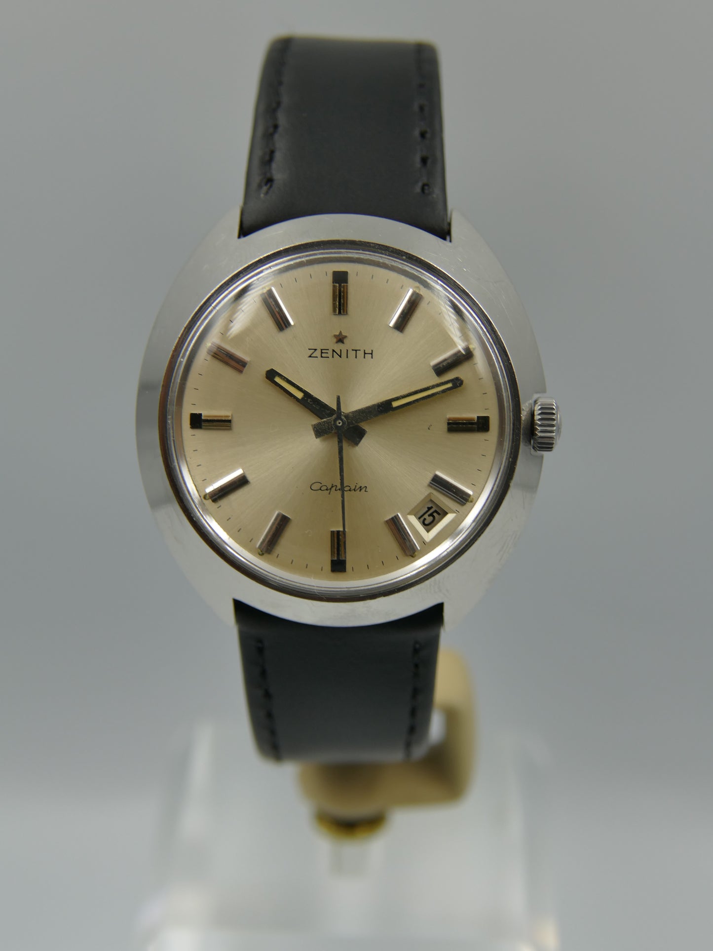 70s vintage watch mens Zenith Captain 2552C Turtle