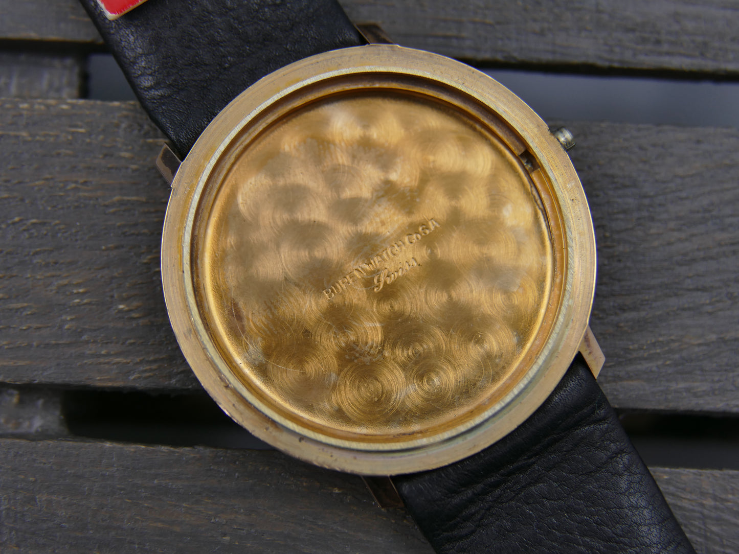 60s vintage watch mens Buren Micro Rotor Intra Matic Automatic 1280 slim rose gold pl ref 905701 NOS