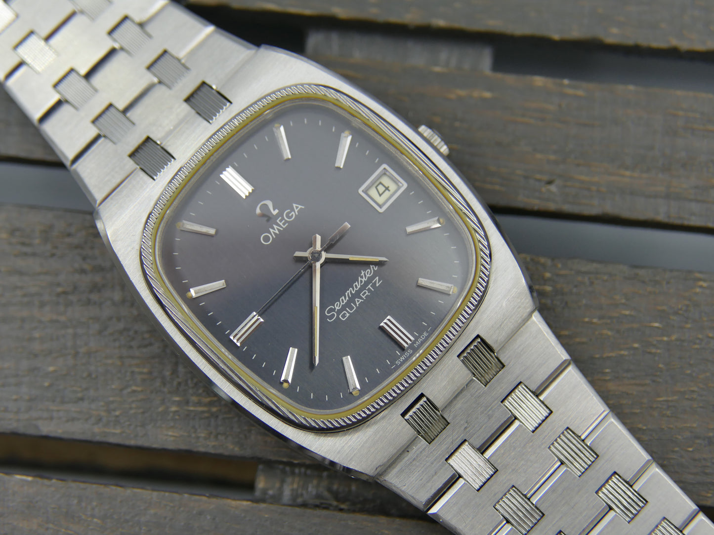 70s vintage watch mens Omega Seamaster cal. 1342 ref. 196.0136 / 396.0875 royal oak