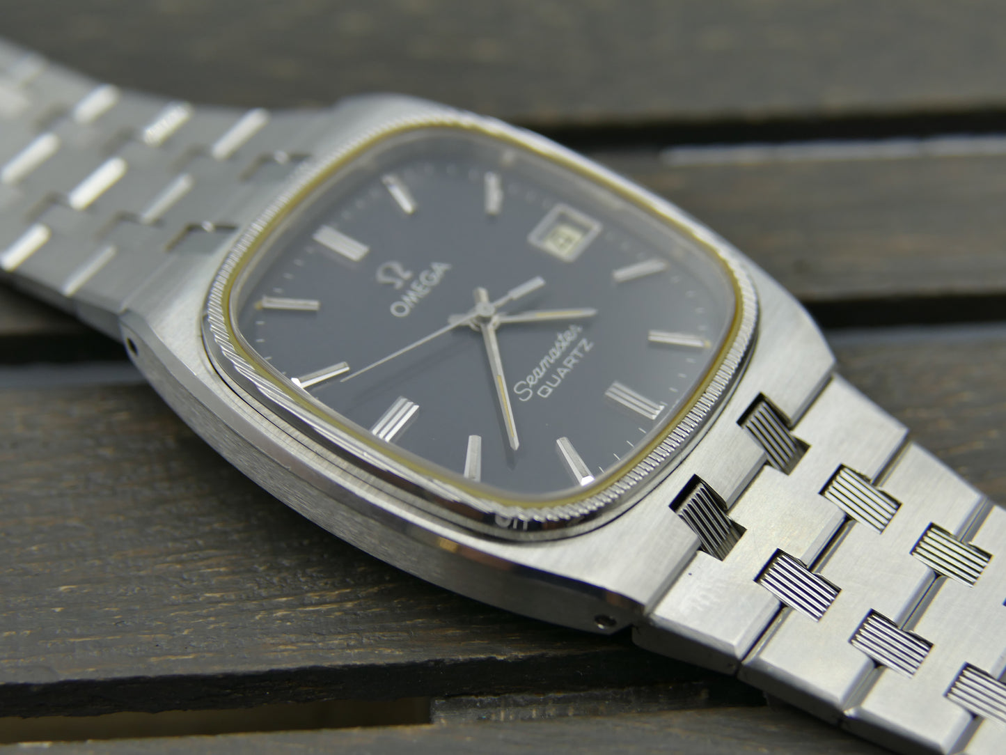 70s vintage watch mens Omega Seamaster cal. 1342 ref. 196.0136 / 396.0875 royal oak
