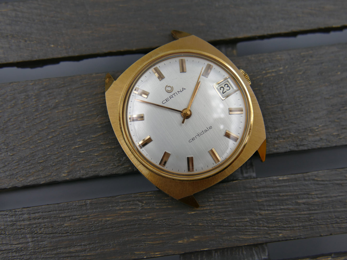60s vintage watch mens Certina Certidate ref 5306 206 hand wind cal 25-661 NOS